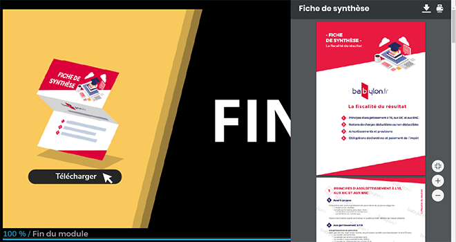 Fiche de synthèse