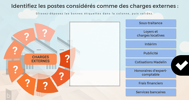 capture d'écran d'un exercice