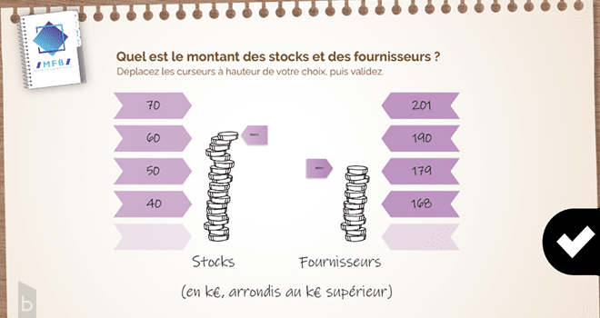 capture d'écran d'un exercice
